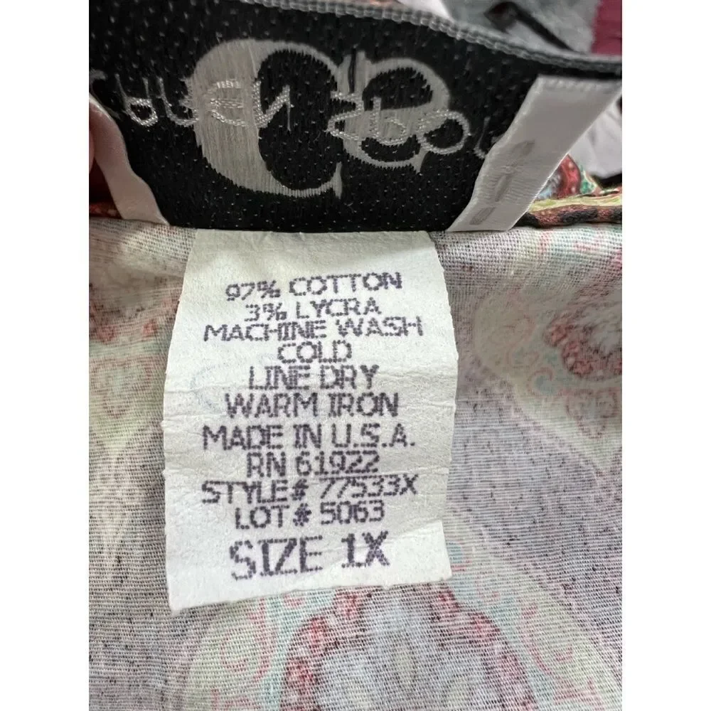 Caren Sport Paisley Midi Skirt